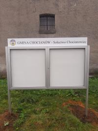 Nowa tablica informacyjna i czyszczenie rowów w Chocianowcu
